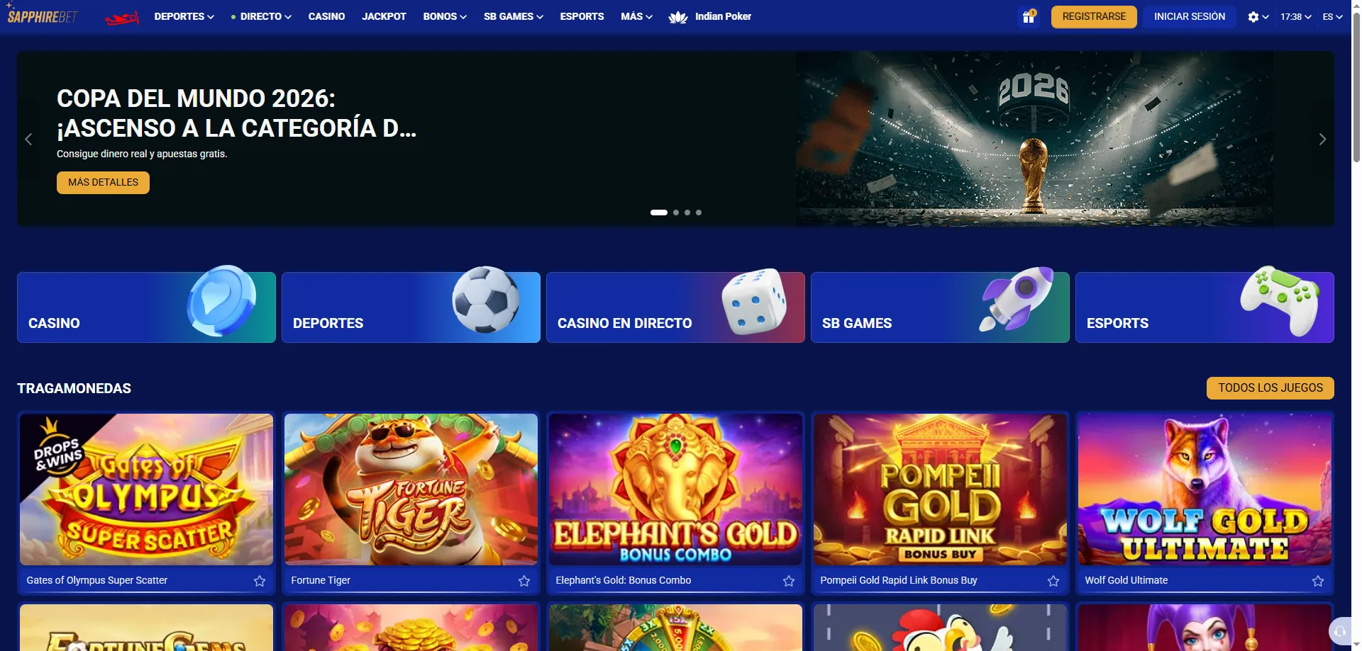 SapphireBet Casino Argentina – resumen de la plataforma de juego online